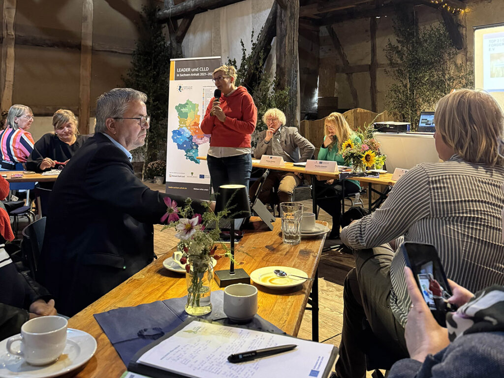 Redner auf dem LEADER-Netzwerktreffen